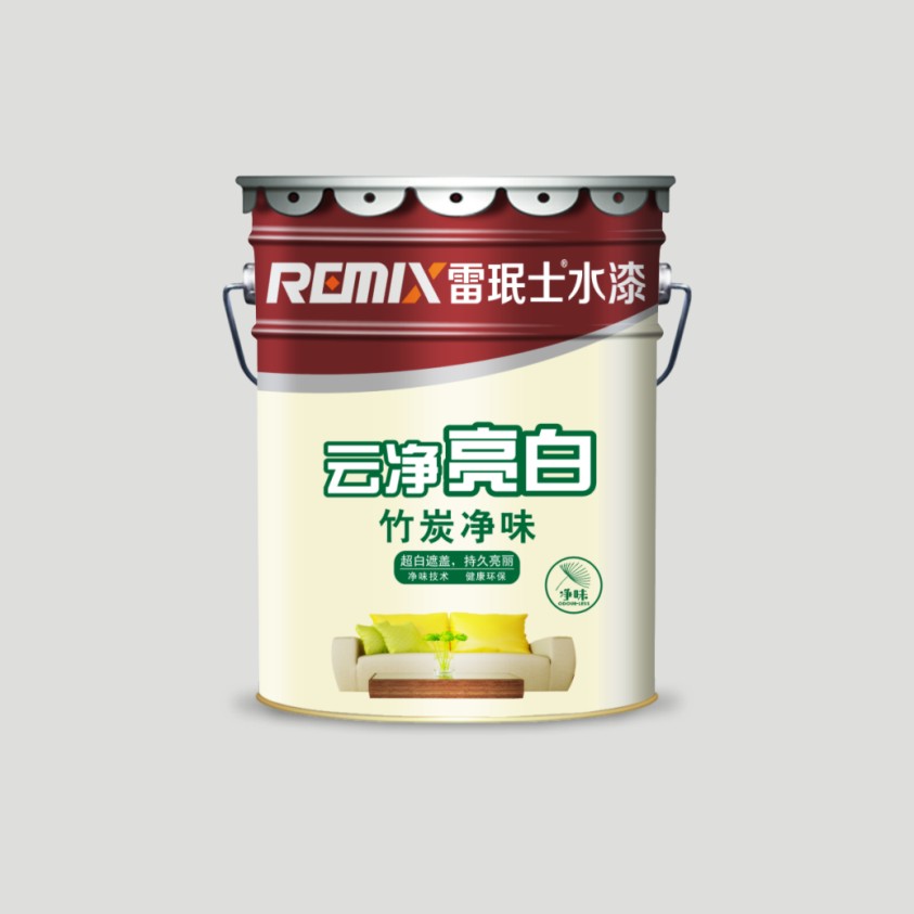 云净亮白竹炭净味墙面漆